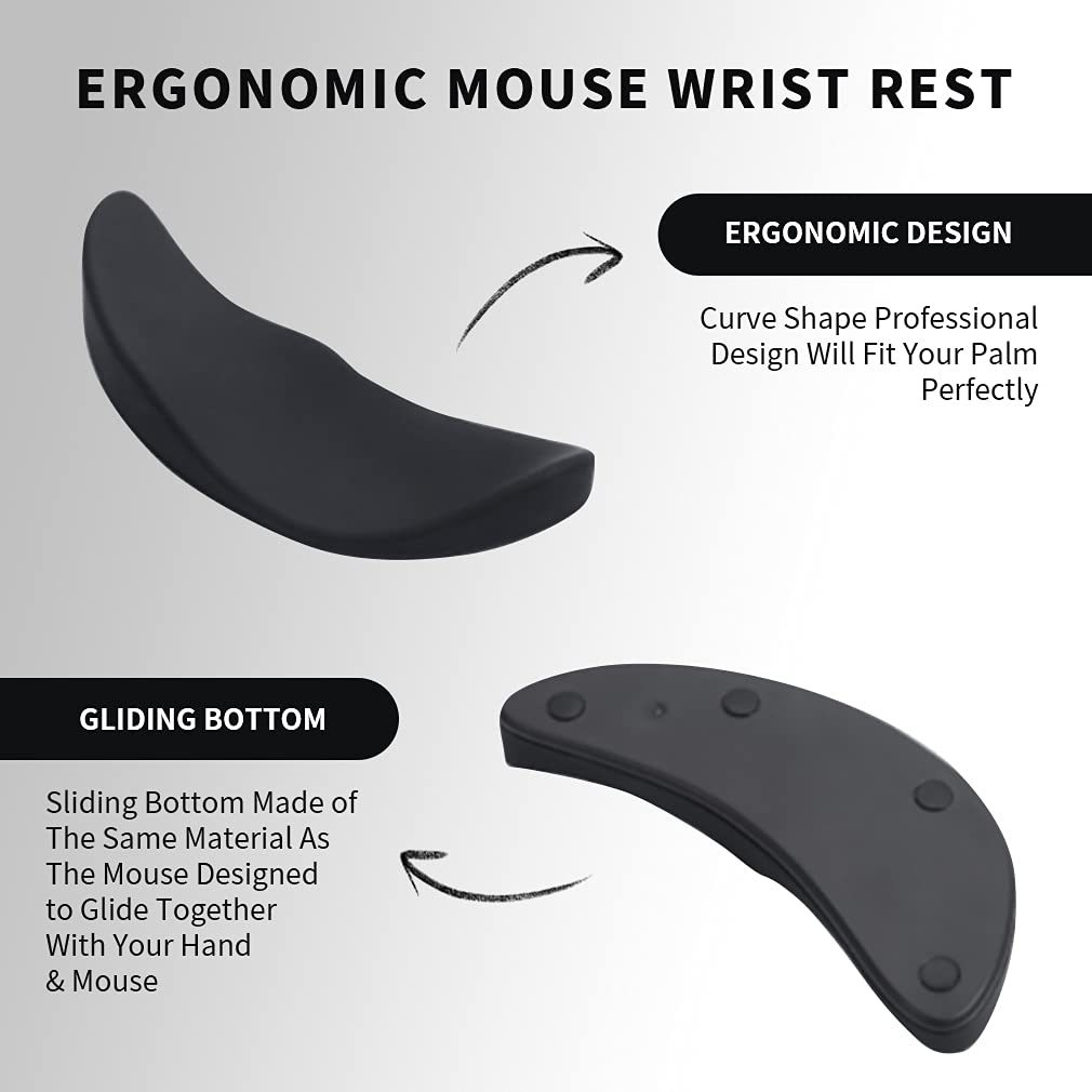 Ergonomic Gel Mouse Pad with Wrist Support – Non-Slip Comfort Mat for Office & Gaming